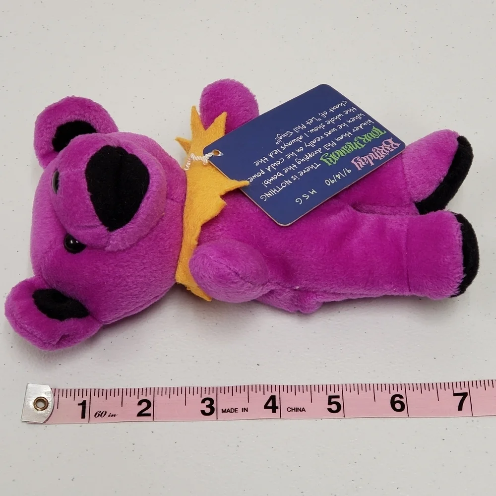 Steven Smith Grateful Dead Cassidy Beanie Bear Stuffed Animal Plush - Picture 6 of 7